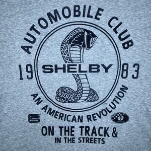 Shelby Cobra Automobile Club Graphic T-Shirt Mens 2XL Blue Heather Fifth Sun Tee